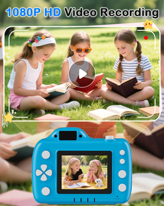 Digitale <span class=keywords><strong>camera</strong></span> voor kinderen met projector 1080P HD videocamcorder speelgoed 24 inch IPS-scherm Valbestendig 32GB kaart USB C Oplaadbaar - Product Image 4