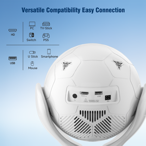 Projecteur Android 14 1080P 500 ANSI lumens avec évitement automatique des obstacles HY320F, portable, WiFi 6, BT5.4 - Product Image 6