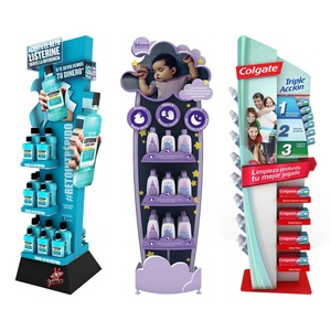 Présentoir de promotion en carton ondulé personnalisé et durable pour soins corporels, idéal pour les supermarchés et magasins de détail - Product Image 1