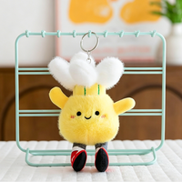 Nouveau Porte-clés Pendentif en Peluche Doux et Créatif, Thème Sportif (Volleyball, Basketball, Tennis), Design Anime, pour Sac et Jouet