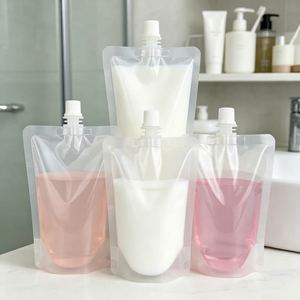 Airplane Allowed 150ml Light <b>Weight</b> Spout Pouch Disposable Waste <b>Free</b> Bag For Abroad Travel Beauty Liquid Storage - Product Image 1