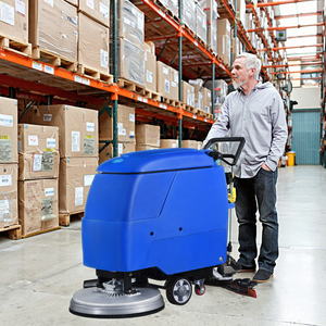 Professionnel meilleure qualité nouveau manuel marche-derrière épurateur de sol usage industriel Commercial électrique main pousser brunissage côté 24V - Product Image 3