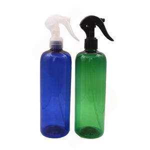 Empty Transparent White Clear <b>Amber</b> Green Black PET Plastic Spray <b>Bottle</b> with Trigger Sprayer 500ml - Product Image 6