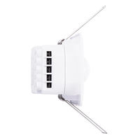 Sakelar Sensor Gerak Microwave 360 Derajat untuk Pemasangan di Langit-langit, Detektor Radar HF 5.8GHz 220-240V 1200W untuk Pencahayaan Dalam Ruangan Pintar