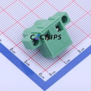 KF2EDGKM-7.5-2P Plug-in Terminal Block P=7.5mm Connector Plug Screw Fixing 1x2P 7.5mm - Product Image 2