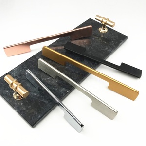 Foshan Kosin MLP11 Home Furniture Kitchen Interior <strong>Door</strong> Handle Brush Black Handle - Product Image 5