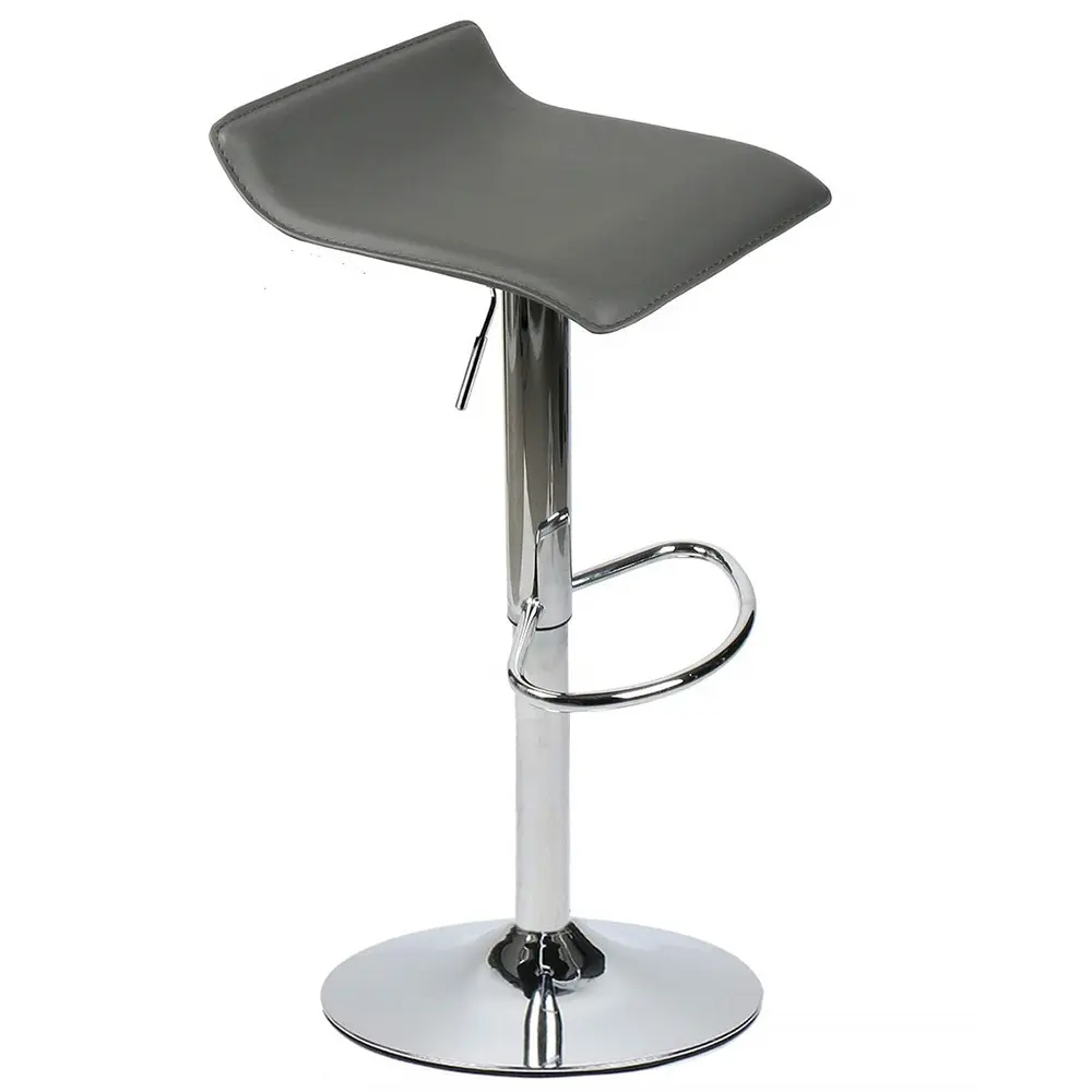 مقعد طاولة حديث من الفينيل, مقعد بار قابل للضبط قابل للتمديد قابل للضبط مزود بقاعدة من الكروم