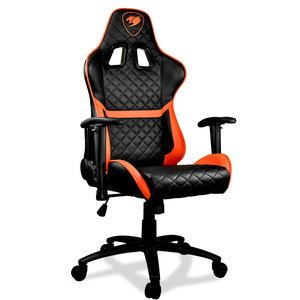 Silla <span class=keywords><strong>Gamer</strong></span> Ergonómica Cougar Custom Home para Juegos y Oficina, con Reposabrazos, Diseño <span class=keywords><strong>Scorpion</strong></span>, Silla de Carreras de PU con Reposapiés - Product Image 1