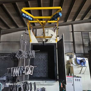 Q37 loại móc áo/móc bắn nổ mìn máy phun cát abrators với động cơ động cơ hộp số cho deflashing và đánh bóng - Product Image 6