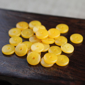 Resin Yellow Spacer <b>Beads</b> 2x6mm 2x8mm Round For Bracelet Making Jewelry Findings Components GP019 - Product Image 3