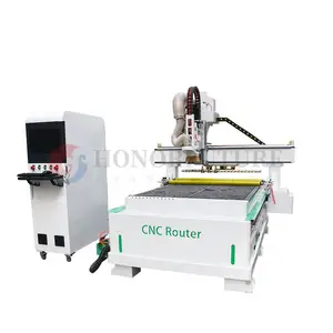 3 Axis ATC Milling Cutting Wood Carving Machine CNC Router With Vacuum Table Machinery