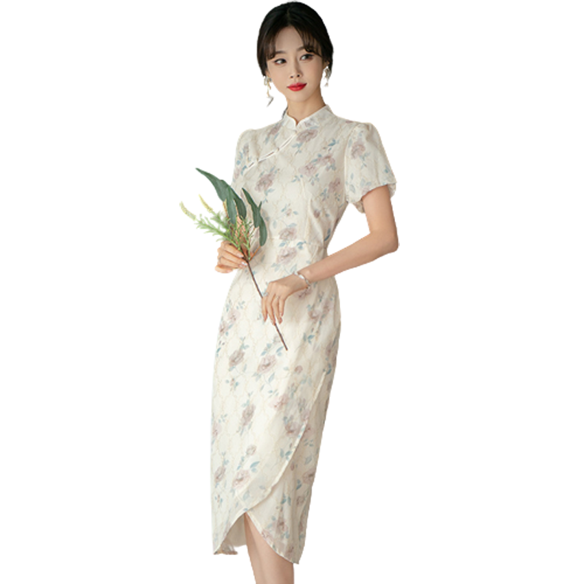 chinese dress ladies Amazon.com: Summer Casual Dress Traditional Chinese Clothing Retro Improved  for Women s1 XS: Clothing, Shoes & Jewelry main image 1