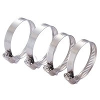 Collier de serrage américain en acier inoxydable 304, largeur 10 mm, 16-130 mm, robuste, à couple élevé, pour fixation permanente de tuyaux flexibles