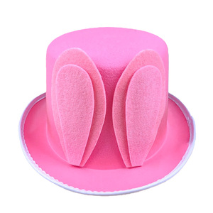 Chapéu de Festa Orelhas de Coelho SOLPOP, Acessório de Cosplay para Mulheres e Homens, Chapéu Fedora Jazz de Coelho para Páscoa e Halloween - Product Image 5