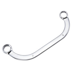 Llave de media luna en forma de C con doble anillo y diseño curvo para motor de arranque y tornillos del colector de admisión - Product Image 1