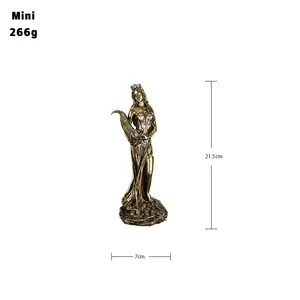 Estatua de escultura de diosa griega de la riqueza personalizada, regalo de apertura, decoración de la suerte para oficina, adorno de resina para atracción de riqueza