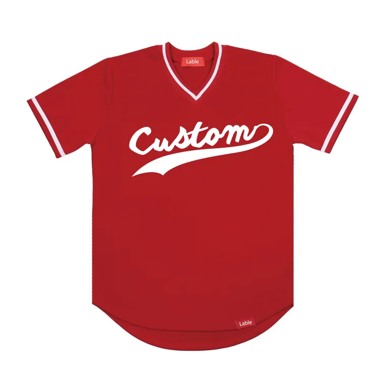 Personalizado en blanco y negro de jersey de béisbol botones camisa de béisbol jersey venta al por mayor