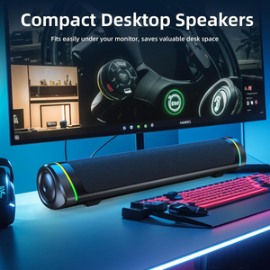 Nuovi fantastici gadget Soundbar dal Design moderno con tessuto a LED Wireless ampia compattezza per Pc Gaming Barre De <span class=keywords><strong>Son</strong></span> Pour Tv - Product Image 2