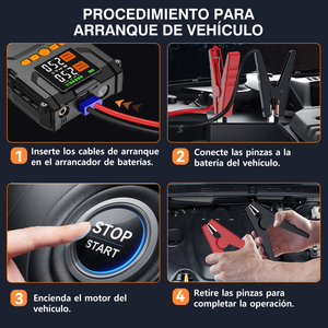 Bomba de Ar Digital Portátil para Pneus de Carro e Moto com Luz LED, Inflador Multifuncional com Proteção Contra Superaquecimento - Product Image 5