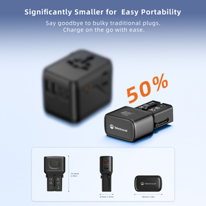 Adaptador de Viaje Internacional Wontravel 2 Tipo C 30W GaN Mini de Bolsillo - Product Image 2