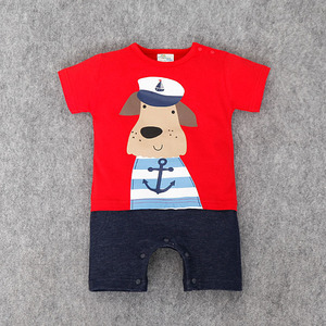 Boutique en ligne, vente en gros de combinaisons pour bébé garçon, couleur unie, motif mignon, provenant de Chine - Product Image 3