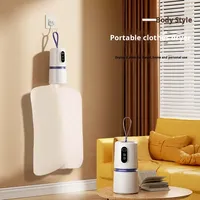 Séchoir à linge électrique portable semi-automatique en plastique, mini, de voyage, séchage rapide, système de suspension détachable, étendoir pliable pour hôtel