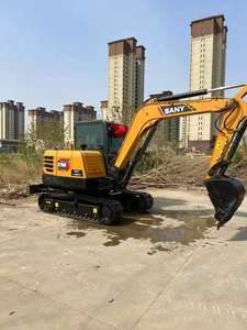 Excavadoras de orugas SANY usadas, excavadoras de orugas con certificado CE y cubo, excavadoras usadas SY60C de 6 toneladas, maquinaria a la venta de China - Product Image 2