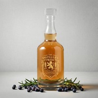 Op maat gemaakte kleurlogo 380ml super-flint whiskyfles met verpakking, lege fles voor sterke drank, bourbon, scotch, groothandel fabriek