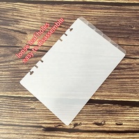 A5 Frost Top Tab Divisor Planner Carpeta de hojas sueltas Páginas de repuesto de plástico PP con 6 agujeros