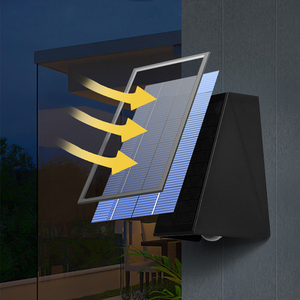 2W 2LED Solar Wall <b>Lights</b> IP65 Waterproof Outdoor Warm White 3500K <b>Battery</b> Operated Garden/Wall/Fence Mount Rechargeable - Product Image 6
