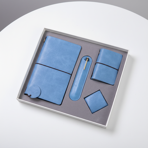 Artículos de Regalo Empresariales, Set de Oficina, Agenda Diaria Espiral Promocional, Cuaderno Planificador de Cuero y Bolígrafo, Set de Papelería en Caja de Regalo - Product Image 2