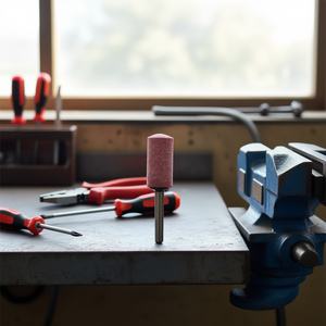 Meule cylindrique en céramique 50x10 mm avec tige de 6 mm pour un meulage de précision - Product Image 3