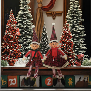 Elfo di natale ragazzi e ragazze divertenti forniture per feste promozionali - Product Image 1