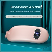 Ceinture de Massage chauffante électrique Rechargeable Portable essentielle pour les femmes période menstruelle réchauffement abdominal pour le soulagement de la taille
