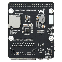 Carte mère Waveshare Mini Dual Gigabit Ethernet pour Raspberry Pi Compute Module 4 CM4-DUAL-ETH-MINI, origine USA