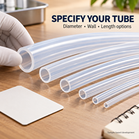 Tuyaux en silicone transparents de diamètres variés, tubes flexibles creux pour connexions d'équipements, fourniture OEM, usines Chine Malaisie