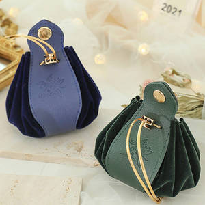 Свадебная Подарочная коробка для конфет, оптовая продажа, кожаный переносной бархатный мешок для конфет для крещения ребенка, вечеринки на день рождения - Product Image 6