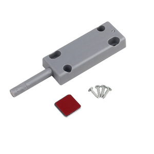 Mécanisme de rebond magnétique réglable pour porte d'armoire, poignée sans poignée, système d'ouverture automatique pour armoire, dispositif d'ouverture par poussée, en plastique, minimaliste - Product Image 2