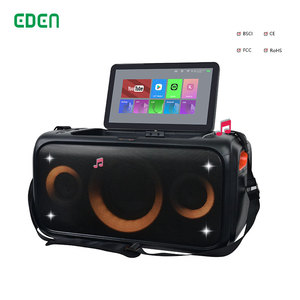 5.0 WIFI With <b>Wireless</b> <b>Microphone</b> Touch Screen Player Home Indoor Speaker Sound System Player Machine Speaker - Product Image 4