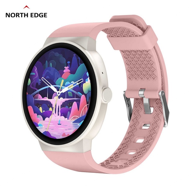 NORTH EDGE NL78 Luxury Analog Men's & Women's Smartwatch Fitness Tracker with Blood Oxygen Monitor Water Resistant Android & IOS