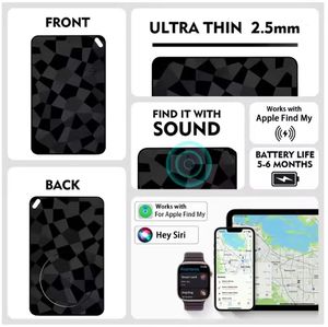 Traqueur GPS Étanche IP67 à Vente Chaude, Localisateur Intelligent Ultra-Mince pour Portefeuille, Cartes et Clés avec Recharge Sans Fil, en Plastique Durable - Product Image 5