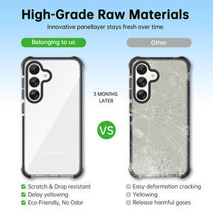 Casing HP Samsung <span class=keywords><strong>Galaxy</strong></span> S25 Soonleader PC+TPU+TPE Anti Benturan Transparan Mewah Bahan Plastik - Product Image 2