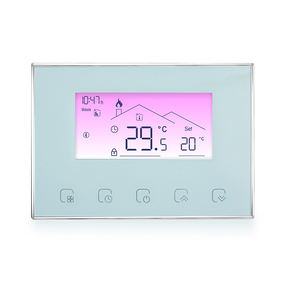 Termostato Inteligente <span class=keywords><strong>BECA</strong></span> BHT-8000TN ABS LCD-VA 220V/24V con Batería, Zigbee, Contacto Seco para Uso en Hoteles, Caldera de Pared - Product Image 1
