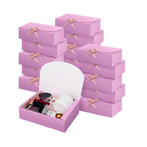 Caja de Embalaje de Cartón Cuadrada Plegable Resistente y Reciclable de Bajo Precio OEM con Cinta para Pasteles, Chocolate, Ropa, Velas, Carteras y Envíos - Product Image 1