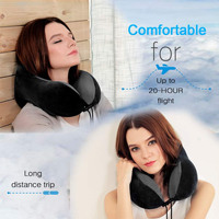 Oreiller de cou en mousse à mémoire de forme réglable, soutien de la tête, oreiller doux pour dormir et se reposer