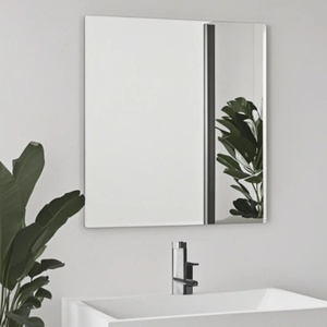 Modern Classic Large Square Glass Wall <b>Mirror</b> Frameless <b>Silver</b> Coated for Living Room Furniture for Hotels Guest Toilet Decor - Product Image 4