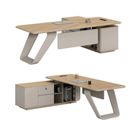 Meubles de bureau design luxe léger, table de direction E1, bureau de direction en bois de haute qualité pour immeuble de bureaux