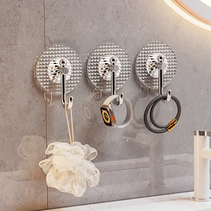 Creative Luxury Heavy Duty Adhesive Hook 1pc Modern Suction Cup Wall Door Robe Hook No Drilling Required - Product Image 2