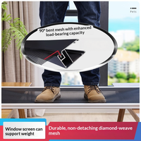 Porte coulissante en alliage d'aluminium avec moustiquaire en acier inoxydable 18 mailles pour balcon, patio, appartement