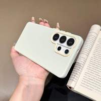Casing Ponsel Mewah untuk Samsung Galaxy S25 FE S26 Ultra S27 Pro S24 S23 Plus S22 S21, Pelindung Belakang Anti Benturan, Lembut, dan Modis